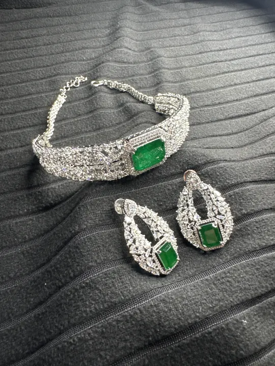 Green Dublet Chocker from Desi Girl Gems