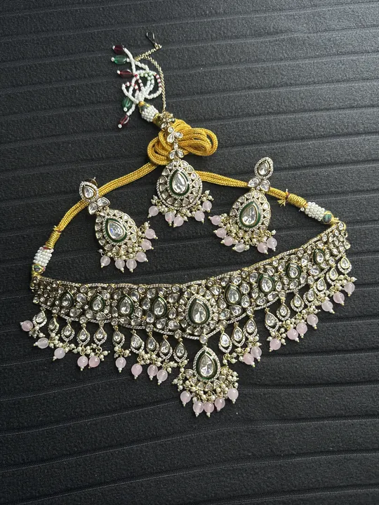 Tiyani Kundan Necklace Set from Desi Girl Gems