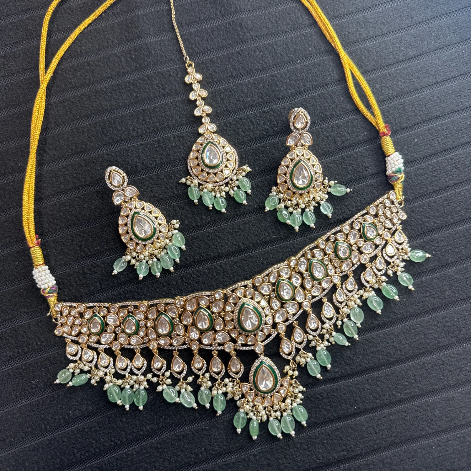 Mint Doublet Necklace Set from Desi Girl Gems