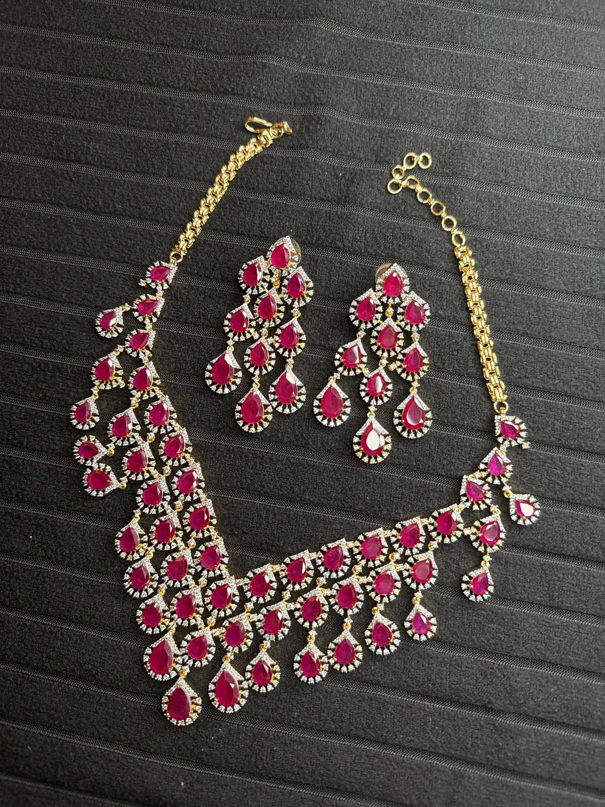 Ruby Necklace Set from Desi Girl Gems