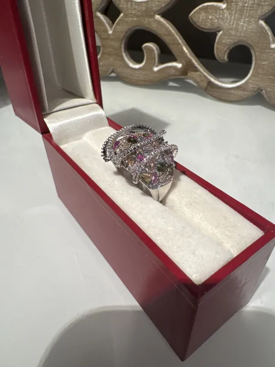 Silver Multi Cluster Ring from Desi Girl Gems
