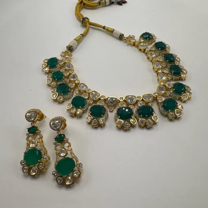 22k gold plated Necklace Set from Desi Girl Gems