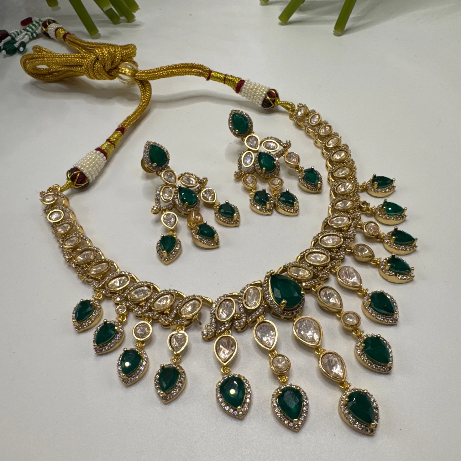 22k Gold plated Necklace Set from Desi Girl Gems